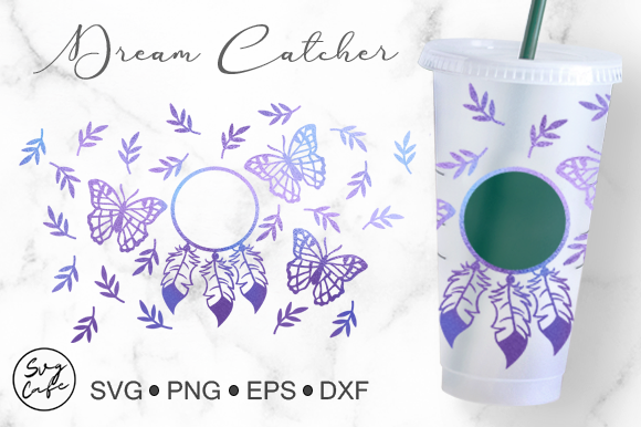 24oz Venti Cold Cup Dream Catcher