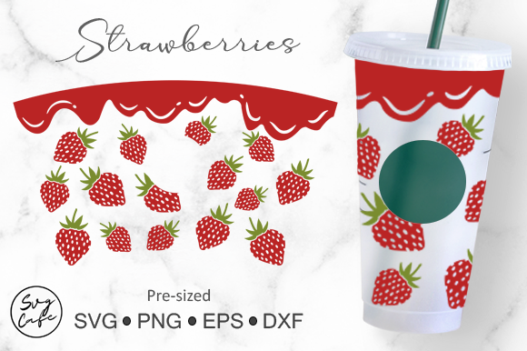 24oz Venti Cold Cup Strawberries