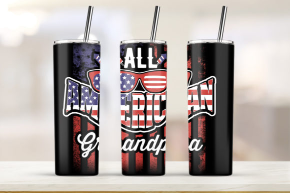 All American Grandpa 20oz Skinny Tumbler