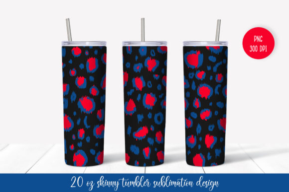 American Leopard Tumbler Wrap