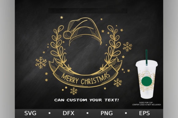 Chistmas Ribbin, Venti Cold Cup 24 Oz