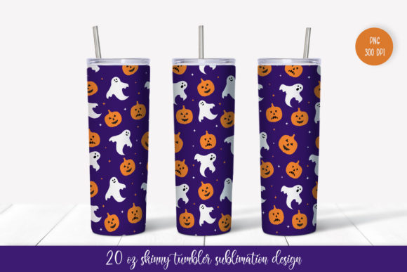 Halloween Tumbler Sublimation Design