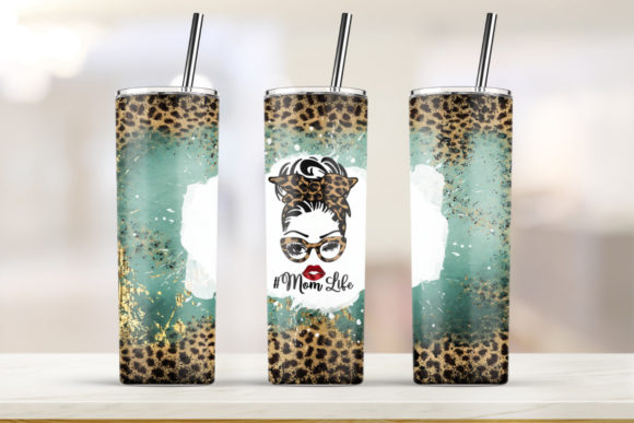Mom Life Sublimation 20oz Skinny Tumbler