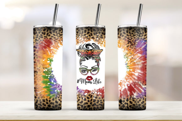 Mom Tie Dye 20oz Skinny Tumbler