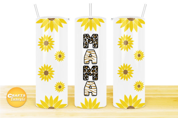Skinny Tumbler Design Sunflower Mama