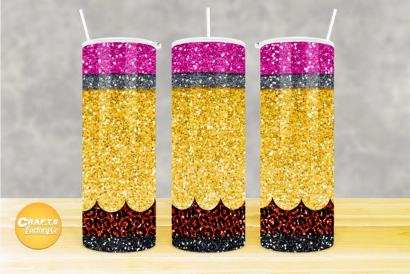 Skinny Tumbler Pencil Glitter No.2