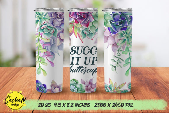 Succ It Up Buttercup 20oz Skinny Tumbler
