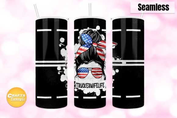 Trucker Wife Life Tumbler Sublimation